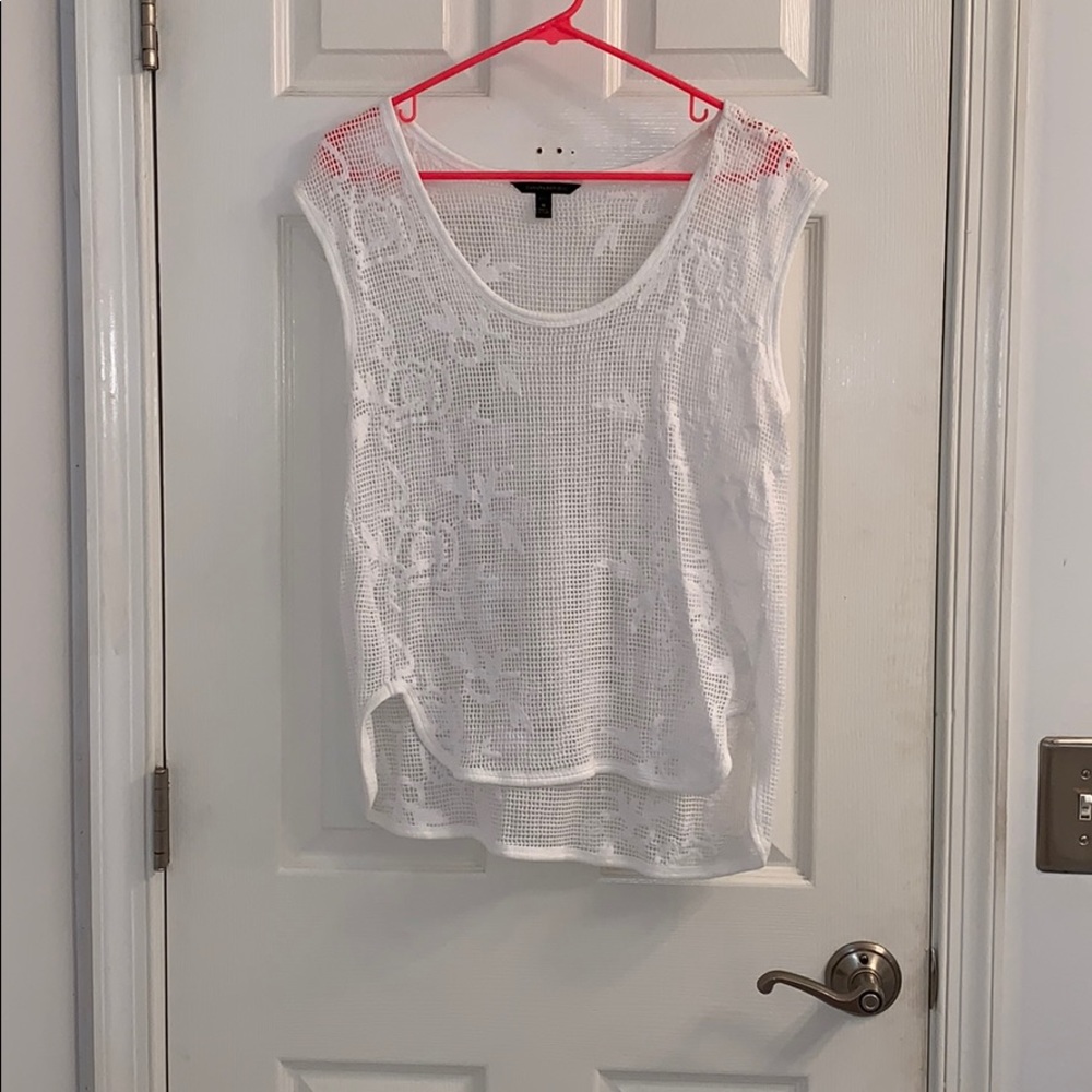 Banana Republic white top!